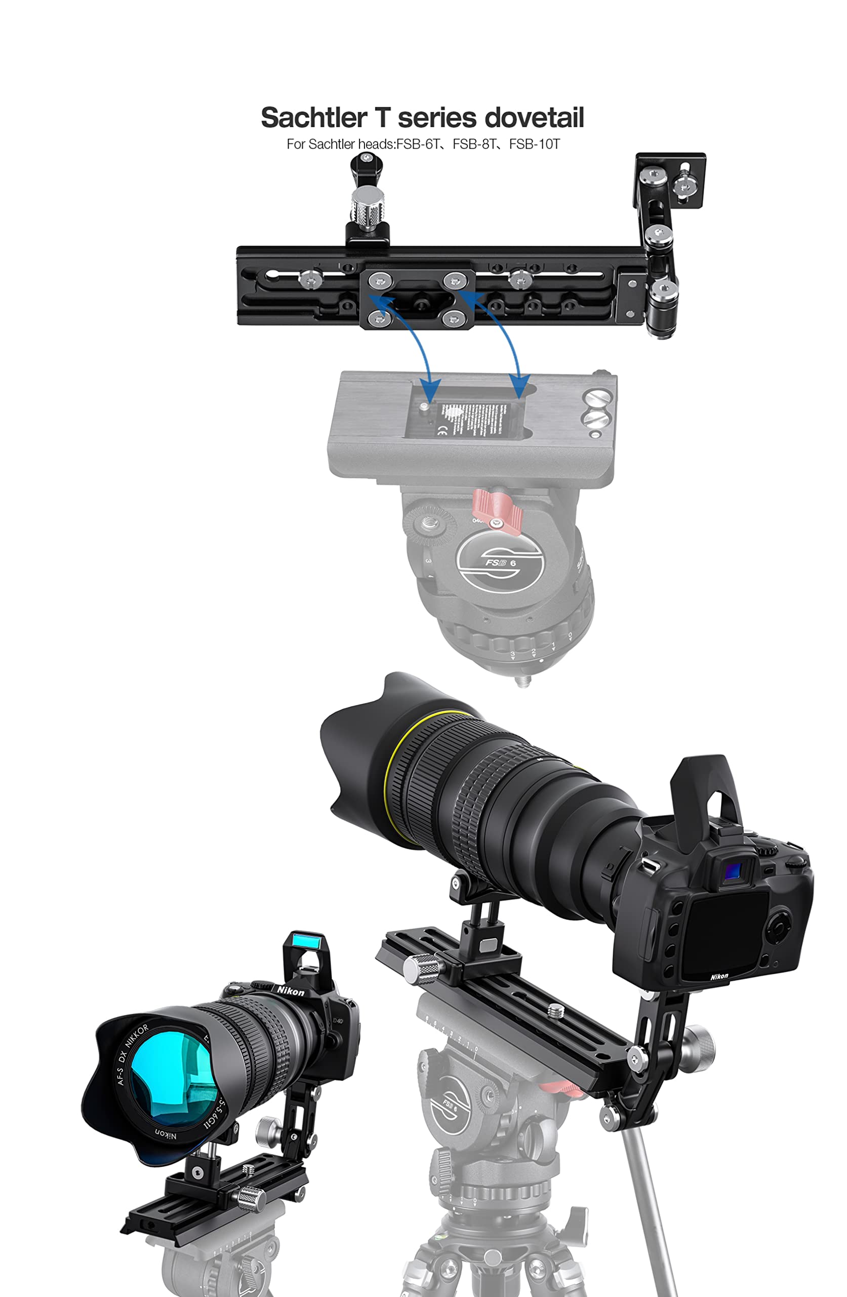 レオフォト レンズサポート VR220 LEOFOTO VR-220 Kit 220mm Adjustable Dual Pivot Universal